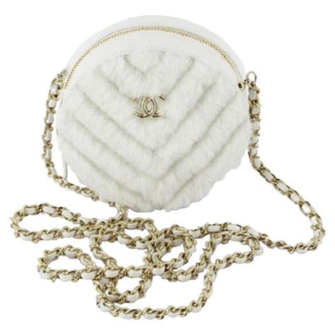 chanel white circle bag|chanel bags crossbody.